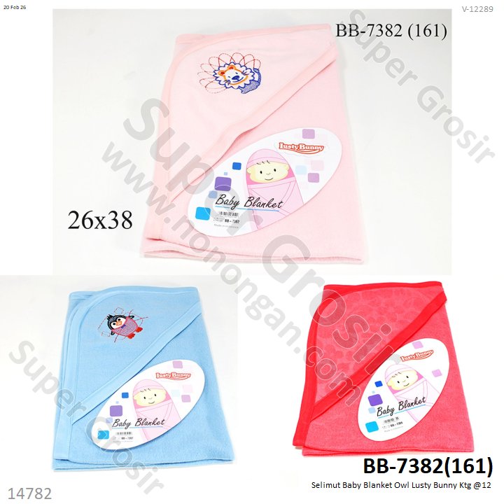 Selimut Baby Blanket Owl Lusty Bunny Ktg @12