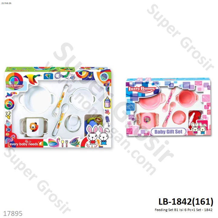 Feeding Set B1 Isi 6 Pcs + Mainan Box Window