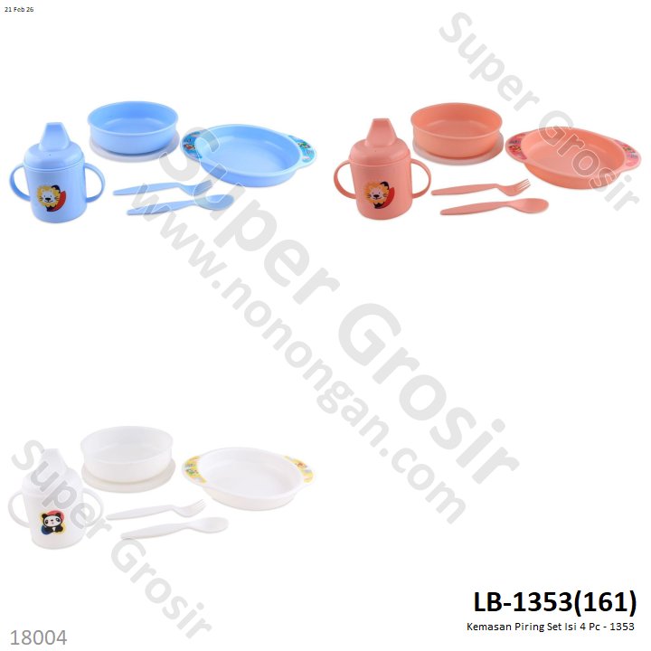 Kemasan Piring Set Isi 4 Pcs Ktg