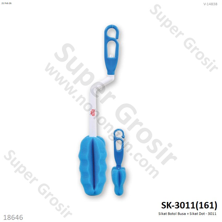 Sikat Botol Busa + Sikat Dot - 3011