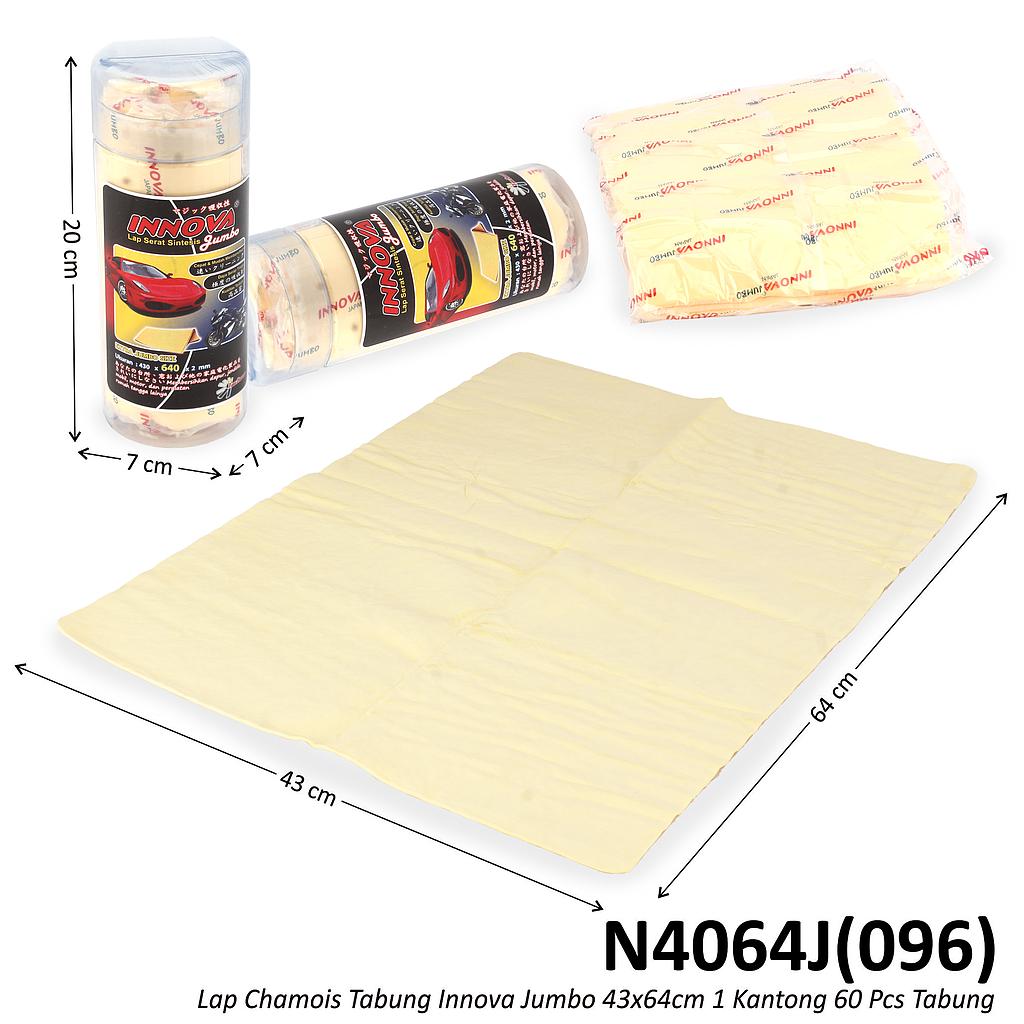 Lap Chamois / Kanebo Tabung Innova Jumbo 43x64 cm 1 Kantong 60 Pcs Tabung @240