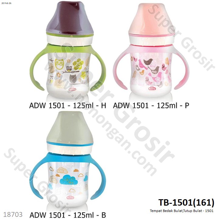 Tempat Bedak Bulat Tutup Transparan Press @12