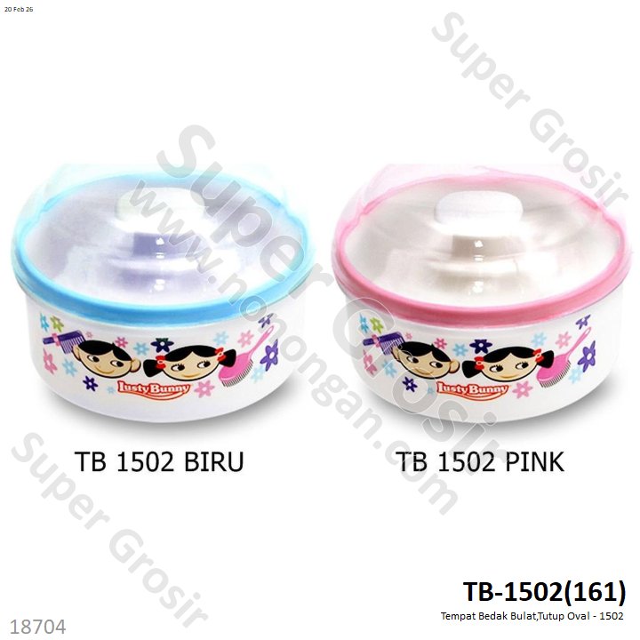Tempat Bedak Bulat,Tutup Oval - 1502