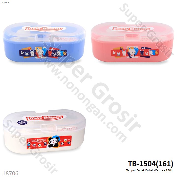 Tempat Bedak Kapsul Dobel Warna