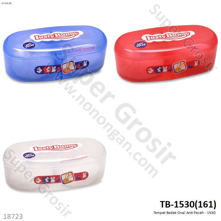 Tempat Bedak Oval Anti Pecah - 1530