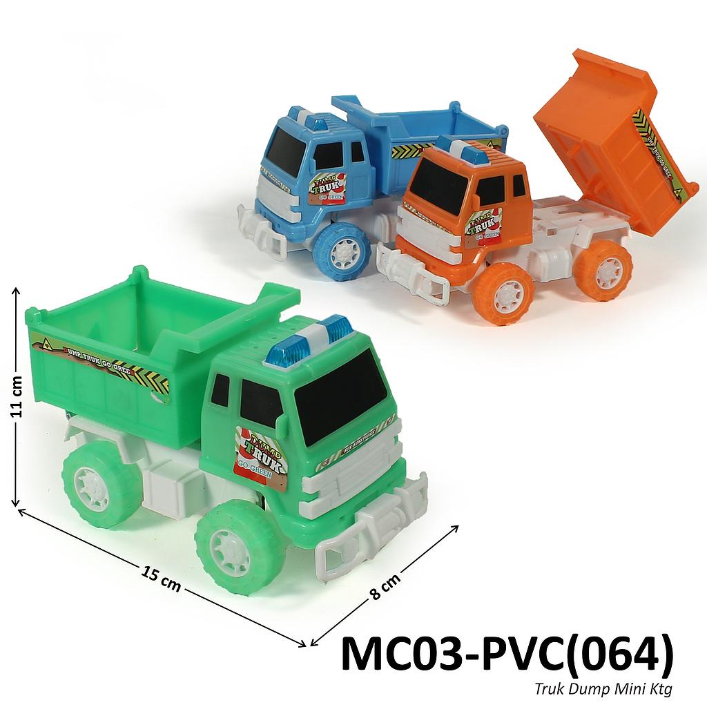 Truk Dump F/W Roda Warna 16 cm 3 Warna Ktg PVC @120