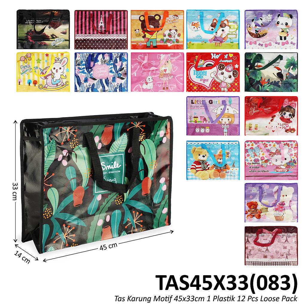 Tas Laundry Motif 45x33 cm 1 Pack 12 Pcs Loose Pack @360