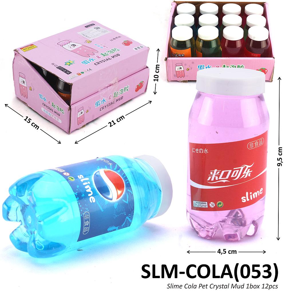 Slime Cola Pet Crystal Mud 1 Box 12 Pcs Botol @216