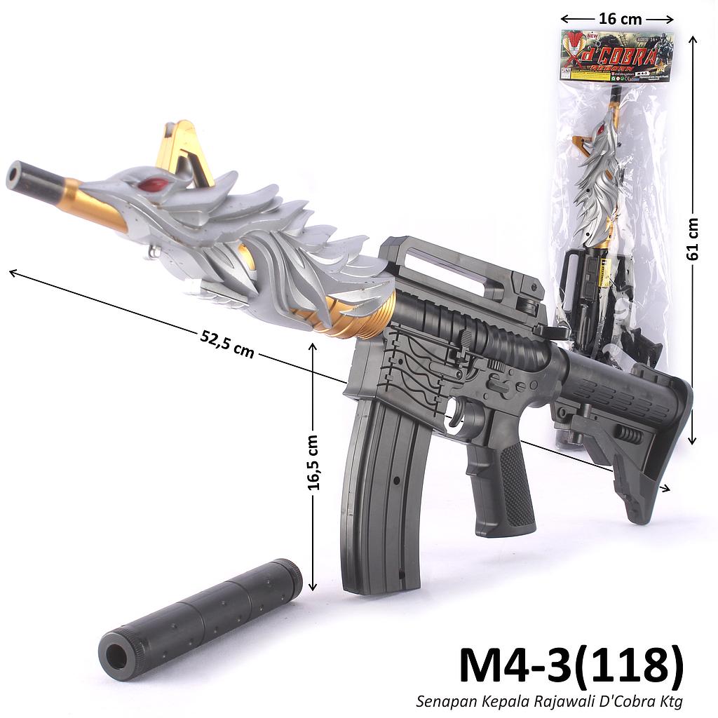 Senapan Peluru Plastik Kepala Rajawali 52 cm D'Cobra Reborn Ktg PVC @72
