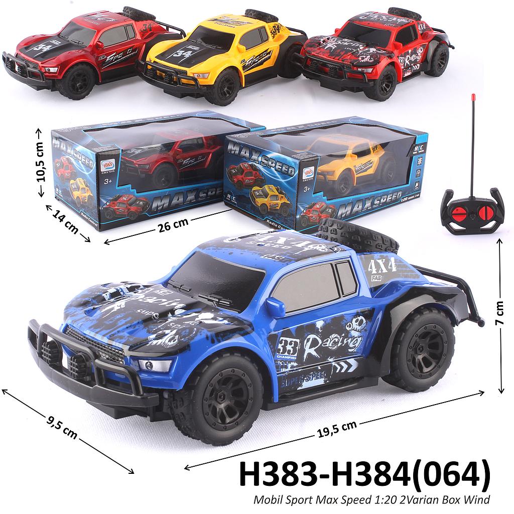 R/C Mobil Balap 1:20 Climber 27 MHz 4 Channel 1 Ikat 4 Pcs H383-H384 1 Inner 36 Pcs Box Window @72
