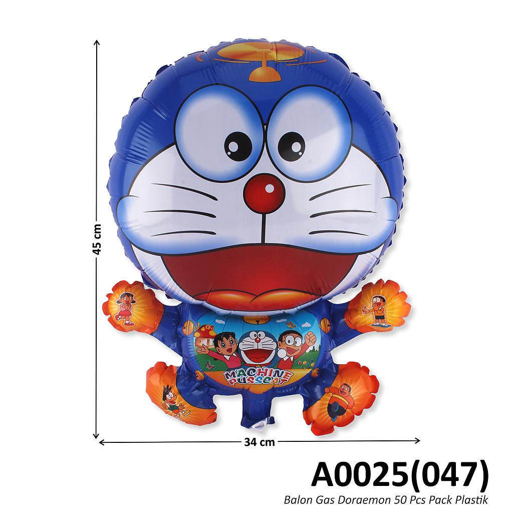 Balon Gas Doraemon 50 Pcs Pack Plastik @60