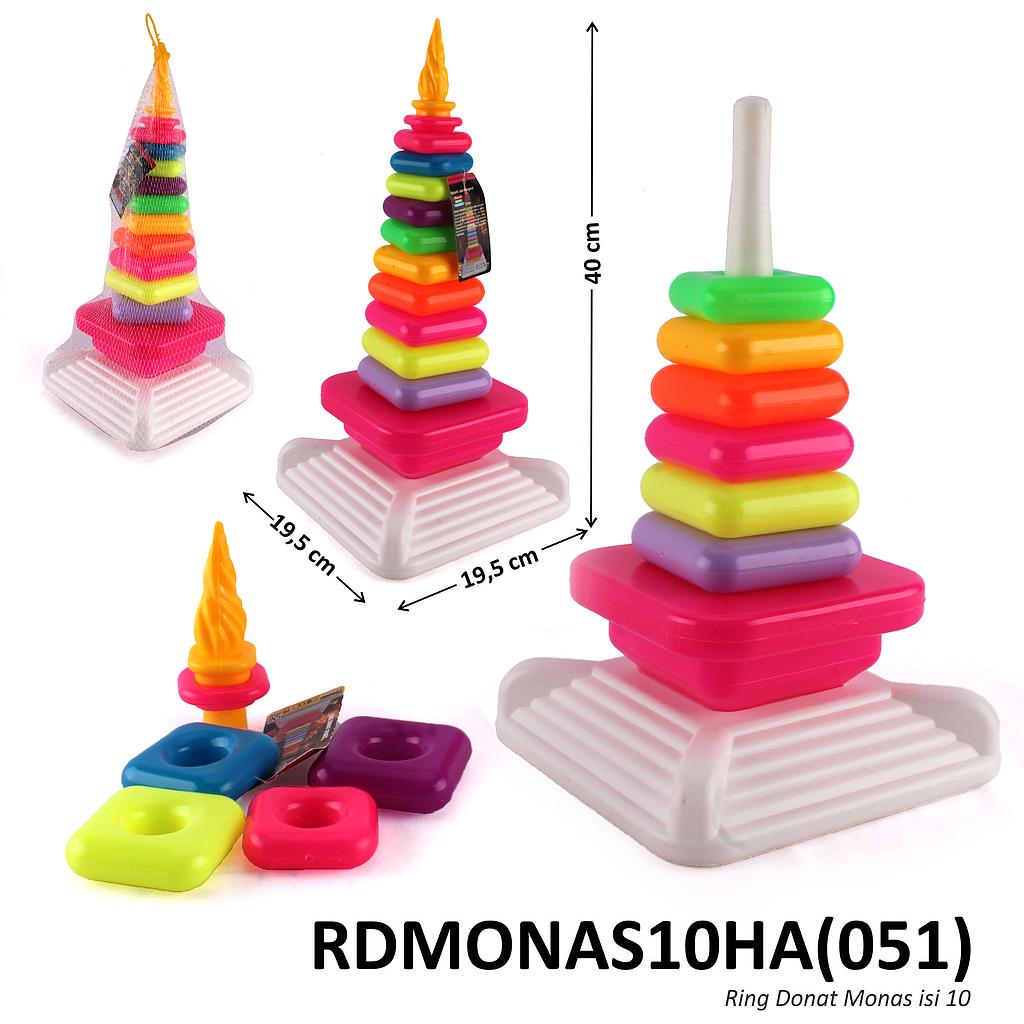 Ring Donat 10 Ring Kepala Monas 40 cm Jala @60