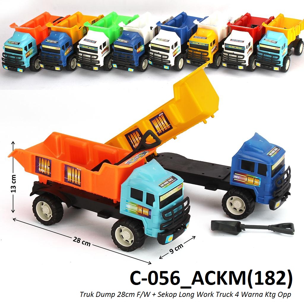 Truk Konstruksi Dump 28 cm F/W + Sekop Long Work Truck Ktg Opp @60