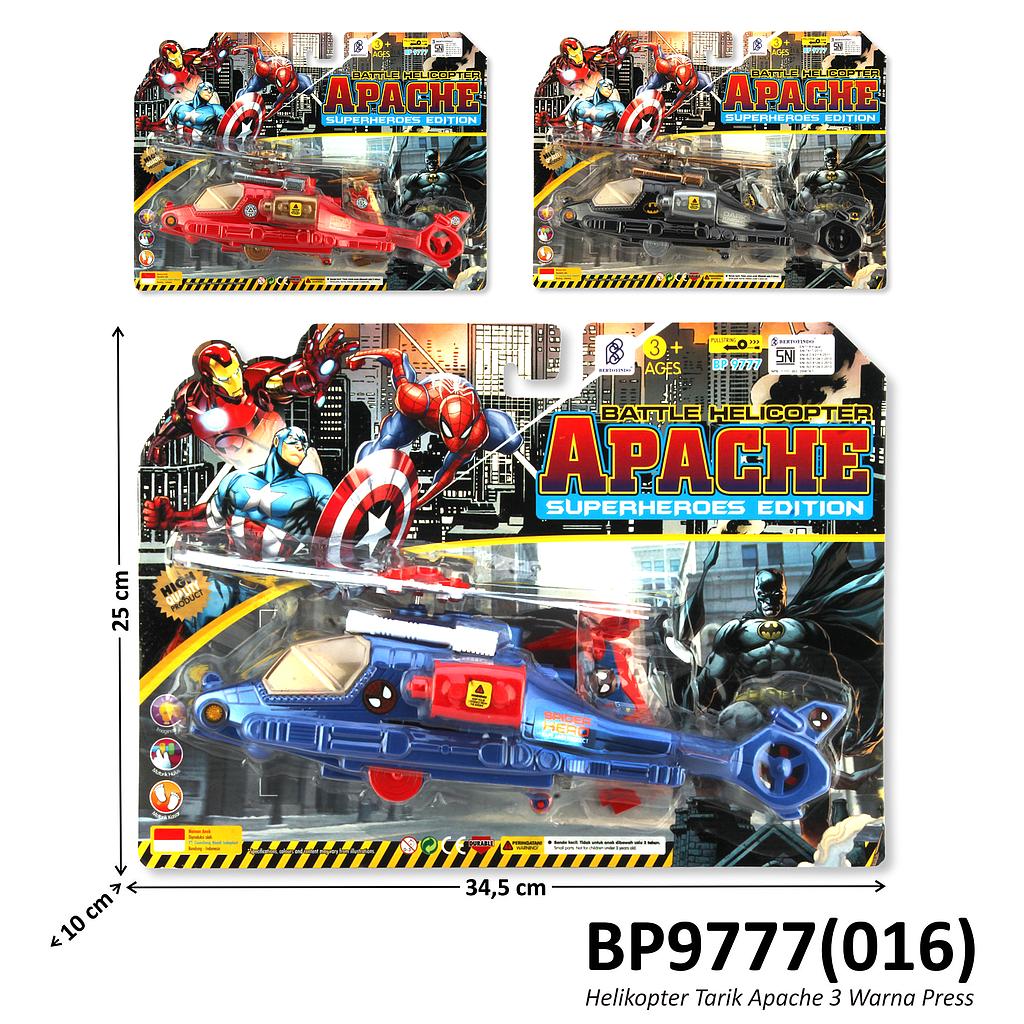 Helikopter P/S Karakter Superhero Apache Press @60