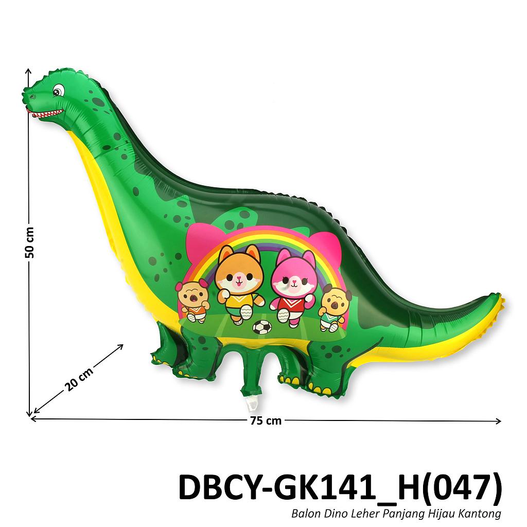 Balon Gas Dino Leher Panjang 50 Pcs Pack Plastik @60