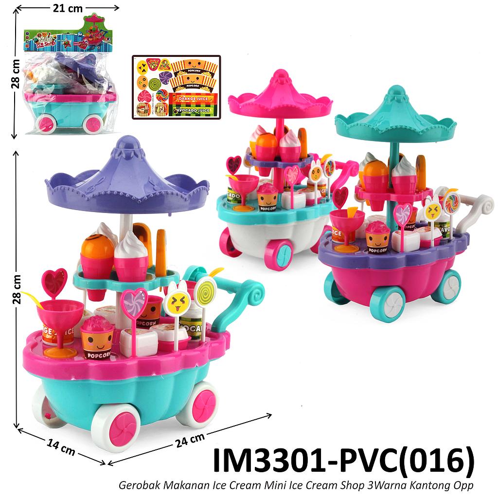 Gerobak Es Krim Mini Ice Cream Shop 1 Inner 24 Pcs Ktg PVC @48