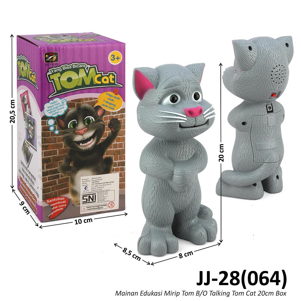 My Talking Tom Sensor Sentuh Tom 20cm B/O Suara Lagu Anak Rekam Suara Dongeng Tom Cat 1 Inner 36 Pcs Box @72