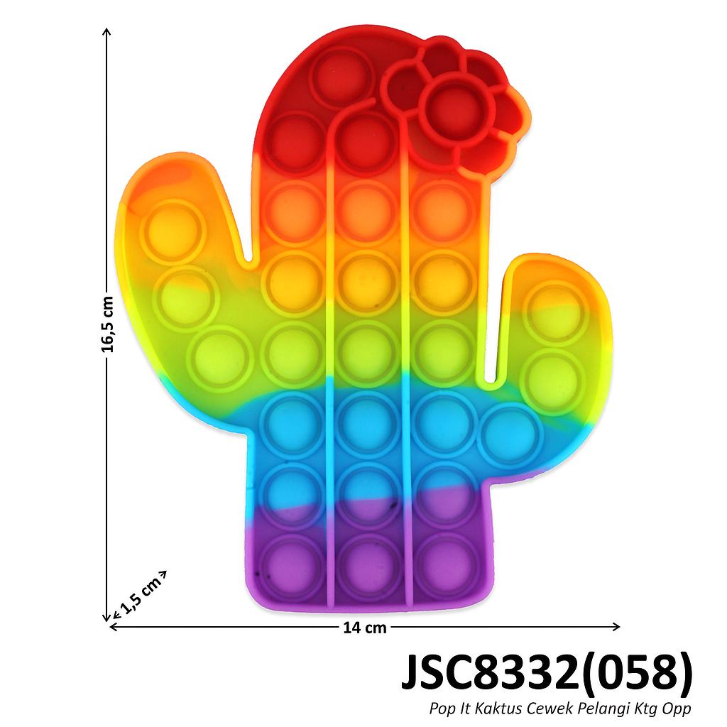 Pop It Kaktus Cewek Pelangi Ktg Opp @400