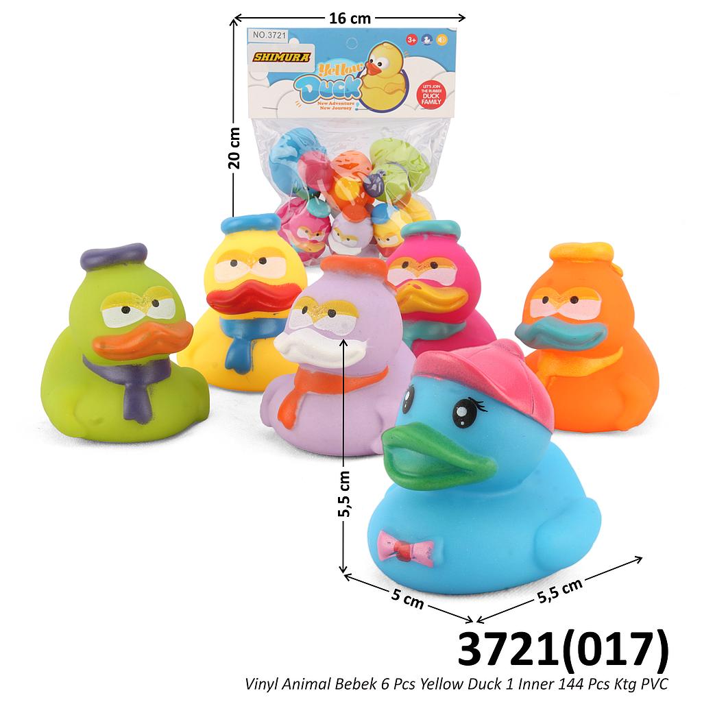 Vinyl Hewan Unggas Bebek 6 Pcs Duck 1 Inner 144 Pcs Ktg PVC @288