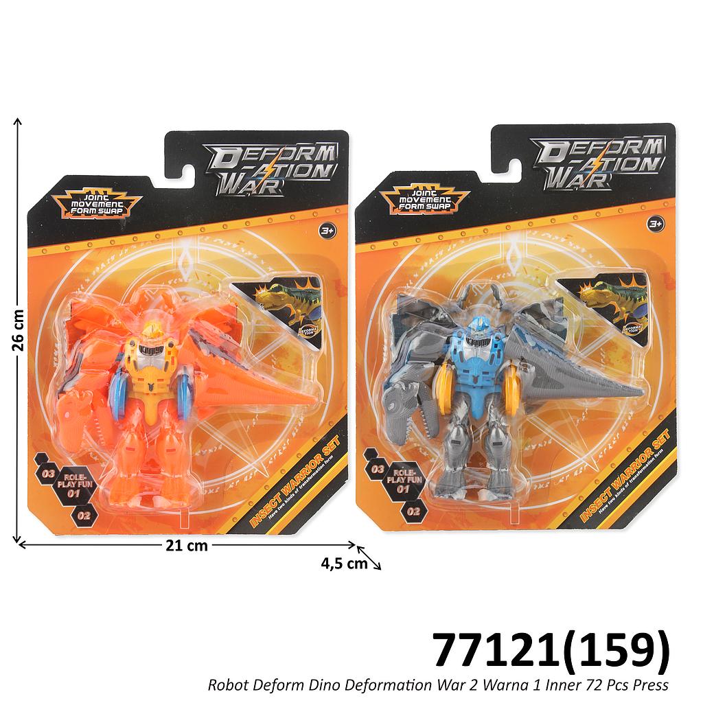 Robot Deform Dinosaurus Deformation War 1 Inner 72 Pcs Press @144