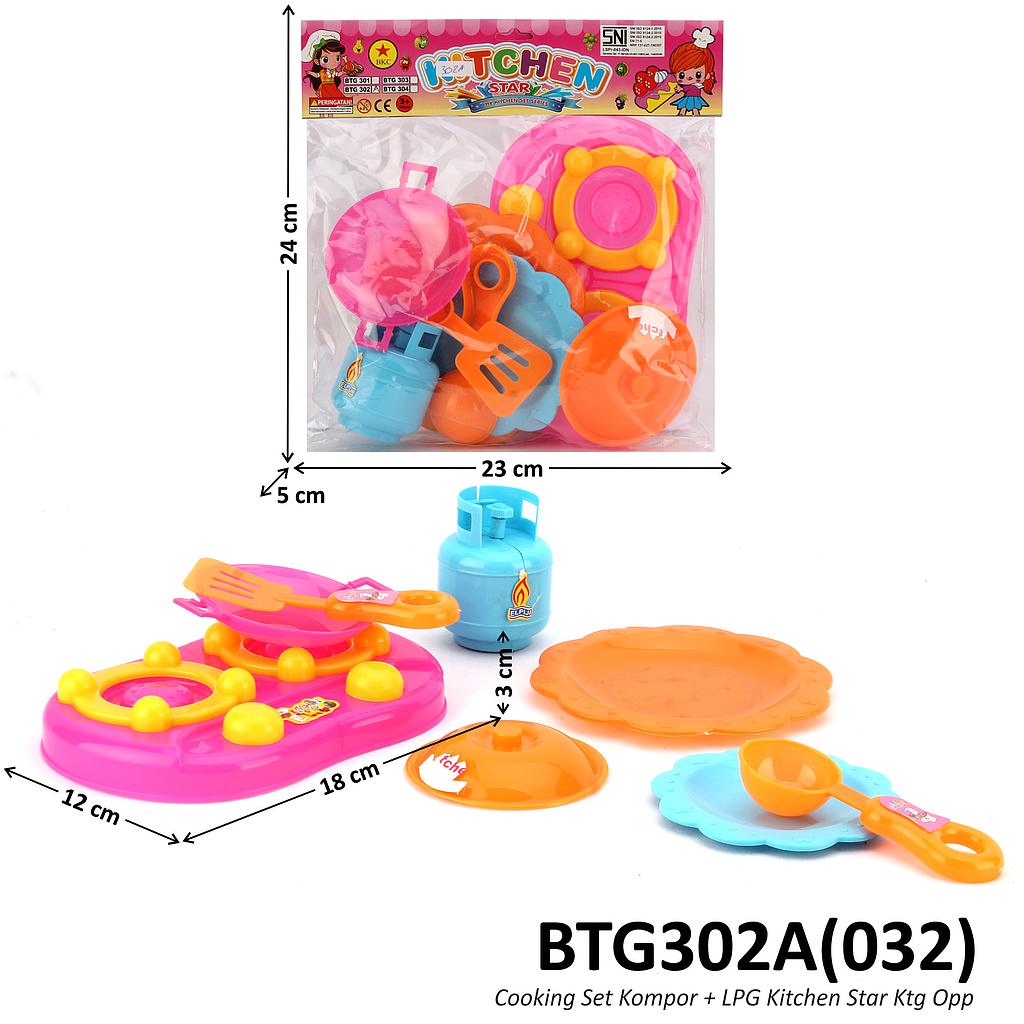 Cooking Set Kompor Kitchen Star Ktg Opp @180