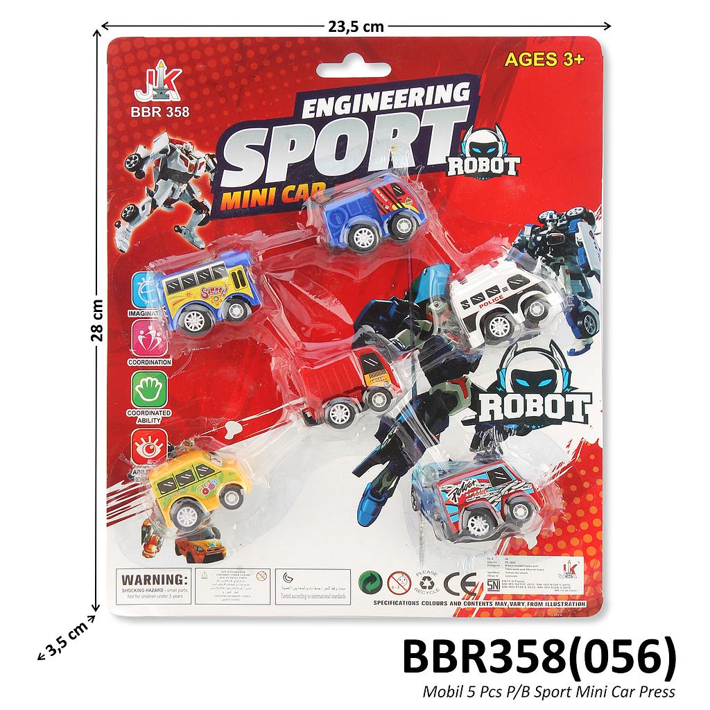 Mobil Set 6 Pcs P/B Sport Mini Car Press @216