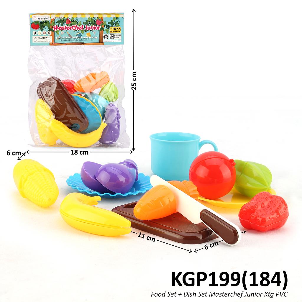 Cooking Set Potong Buah dan Sayur Masterchef Junior Ktg PVC @135
