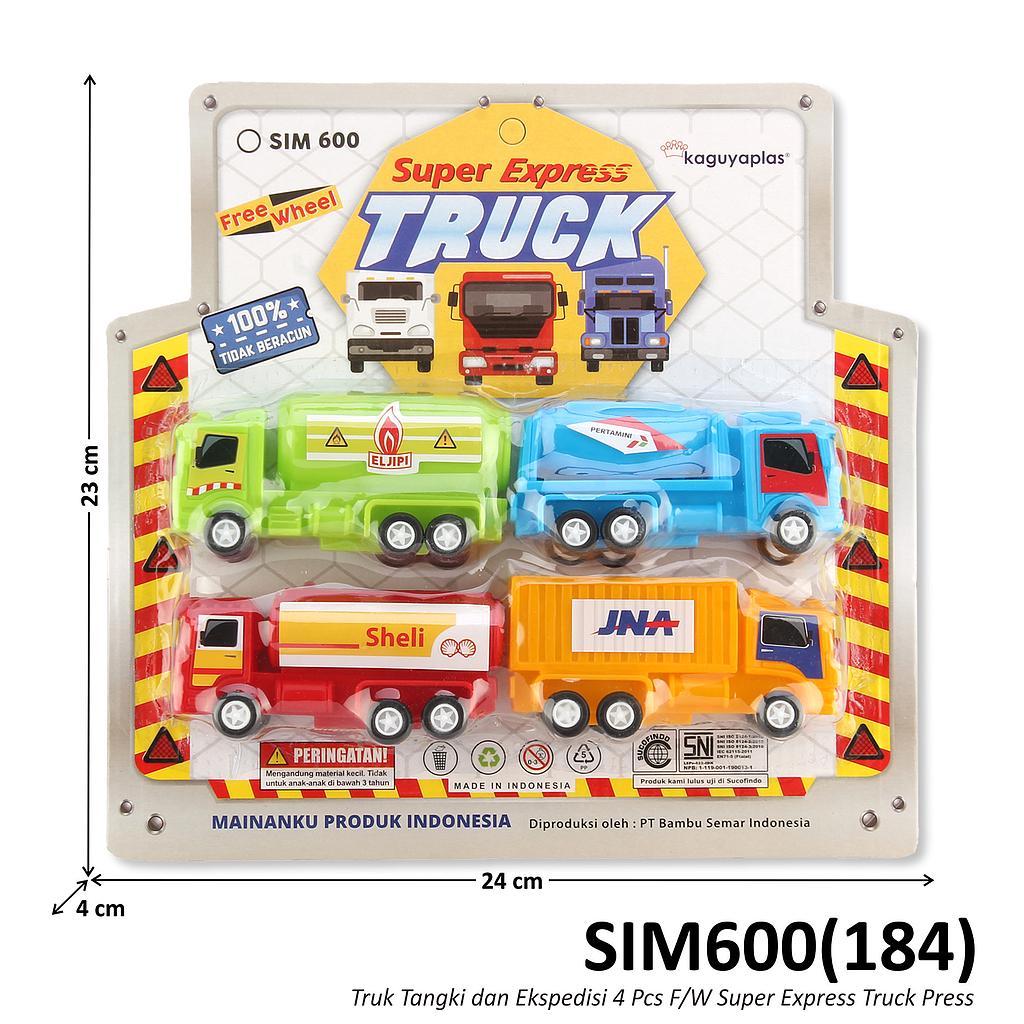 Truk Set 4 Pcs (Box dan Tangki) Tronton F/W Super Express Truck Press @144