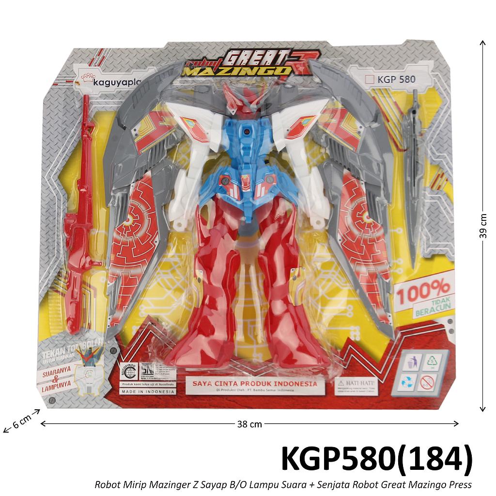 Robot Mazinger Z Sayap B/O Lampu Suara + Senjata Robot Great Mazingo Press @60
