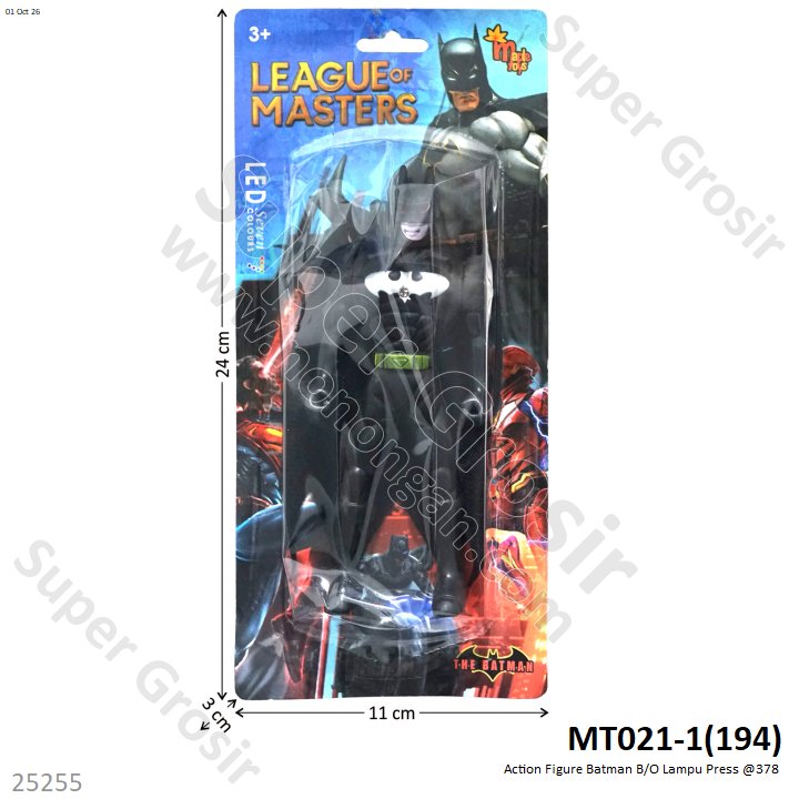 Action Figure Batman B/O Lampu Press @378