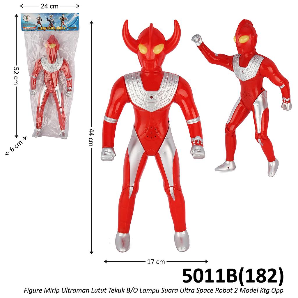 Action Figure Ultraman Lutut Tekuk 44 cm B/O Suara Lampu Ultra Space Robot 2 Karakter Ktg Opp @60