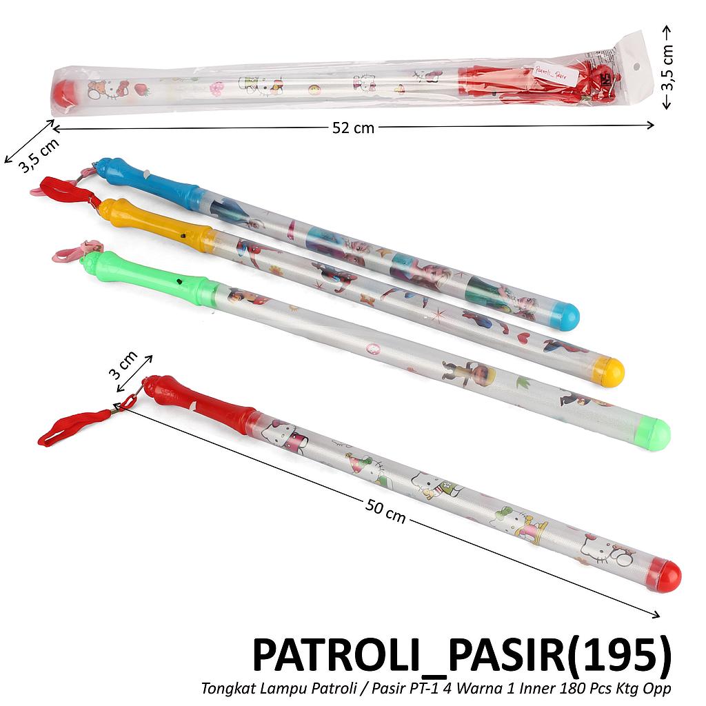 Mainan Tongkat Lampu Stick Pasir / Patroli PT-1 1 Inner 180 Pcs Ktg Opp @720