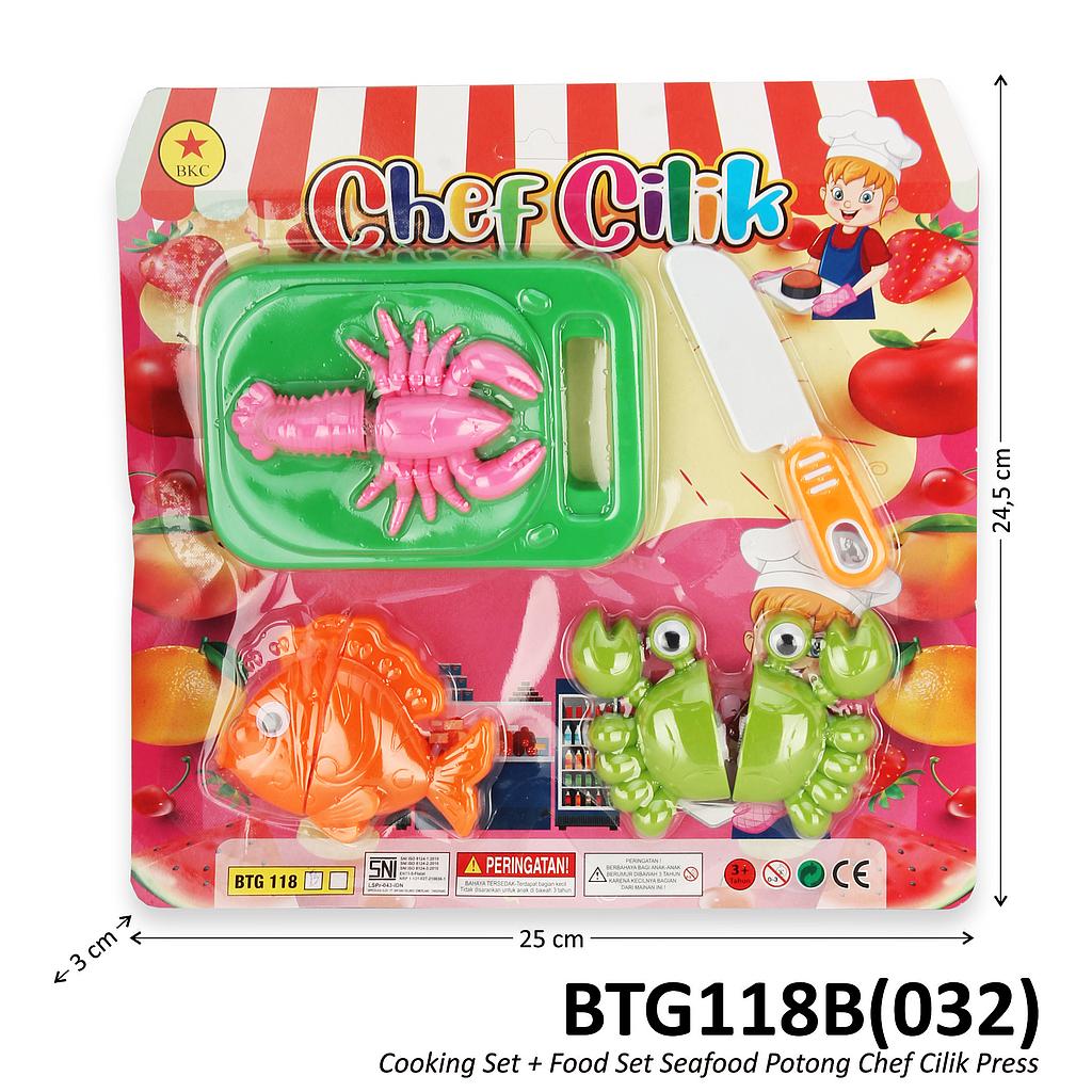 Cooking Set Potong Seafood Chef Cilik Press @216