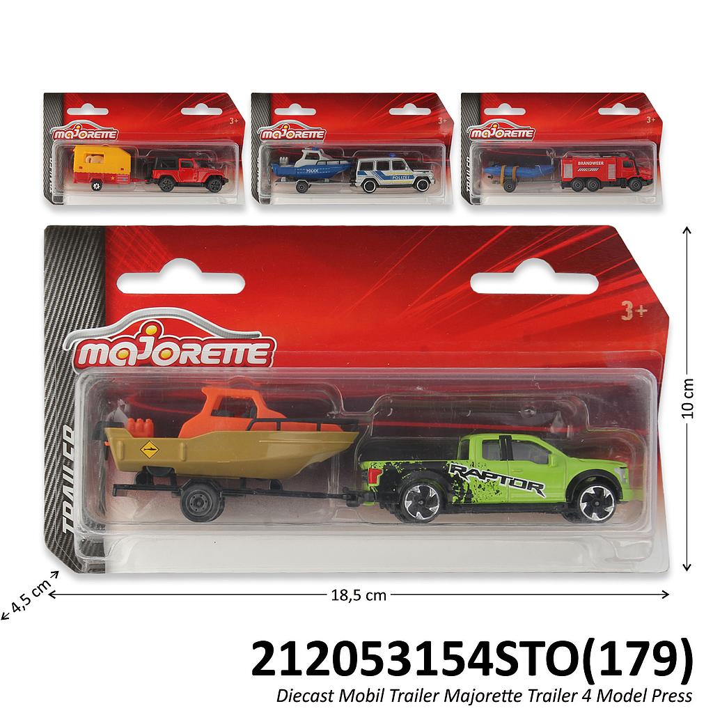 Diecast Mobil Trailer Majorette Trailer 4 Model Press @36