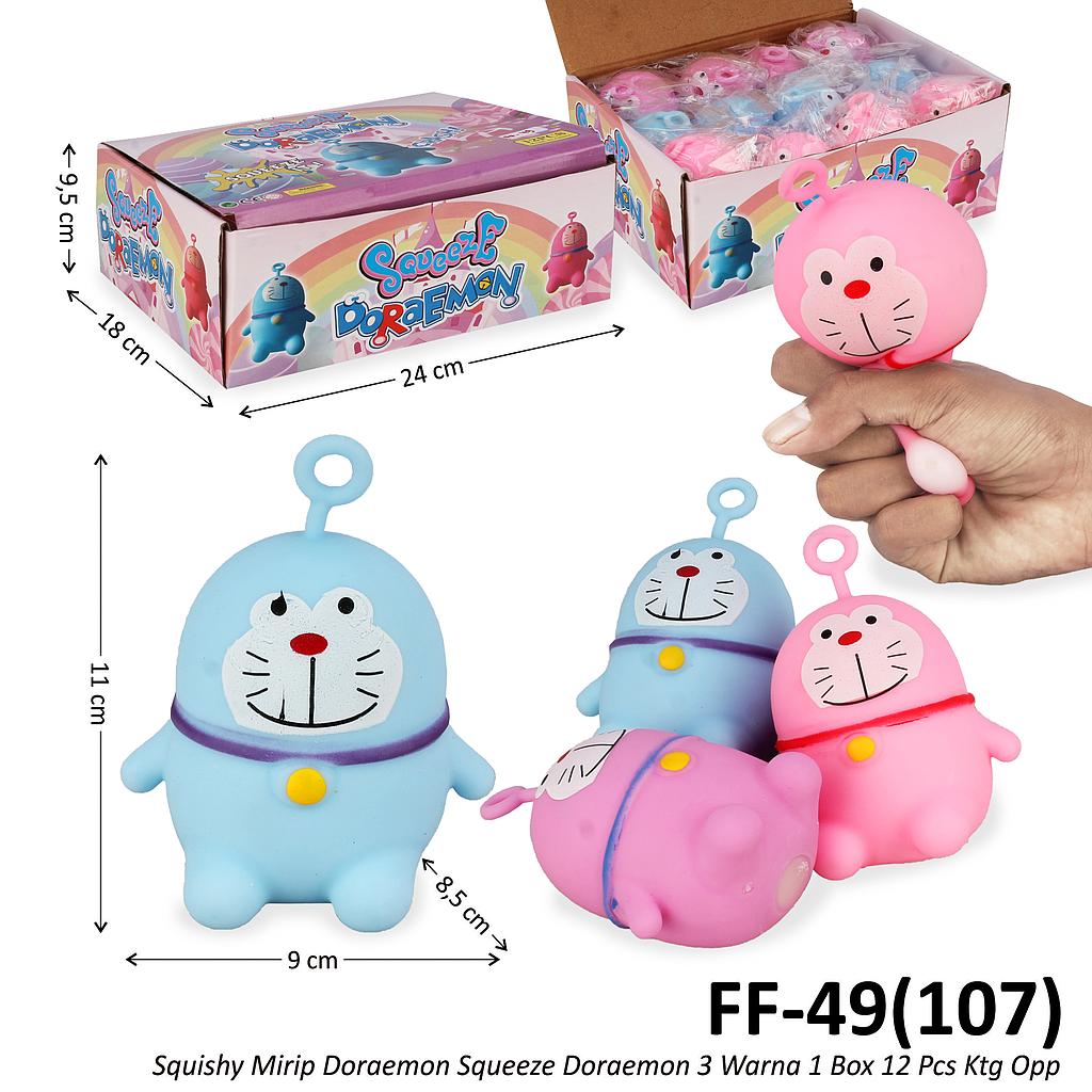 Squishy Doraemon Squeeze Doraemon 1 Box 12 Pcs Ktg Opp @288