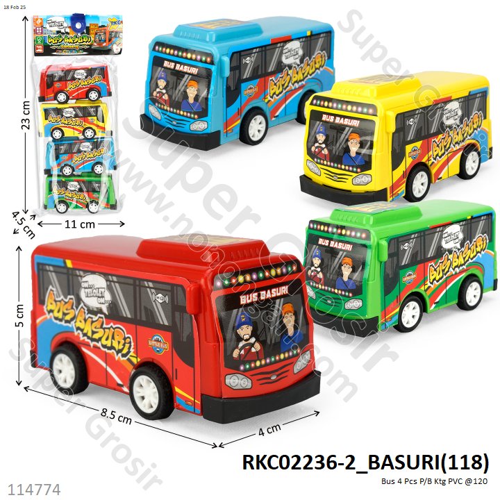 Bus 4 Pcs P/B Ktg PVC @120