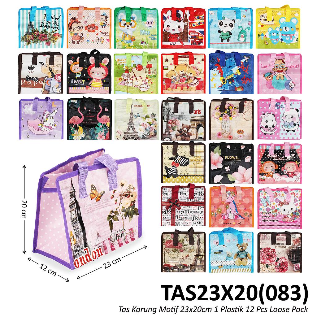 Tas Laundry Motif 23x20 cm 1 Pack 12 Pcs Loose Pack @360