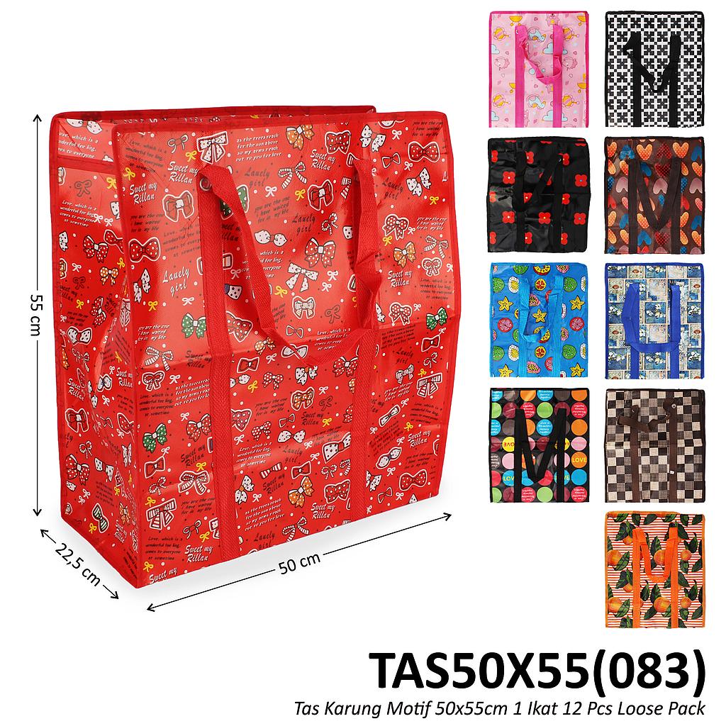 Tas Laundry Motif 50x55 cm 1 Ikat 10 Pcs Loose Pack @120