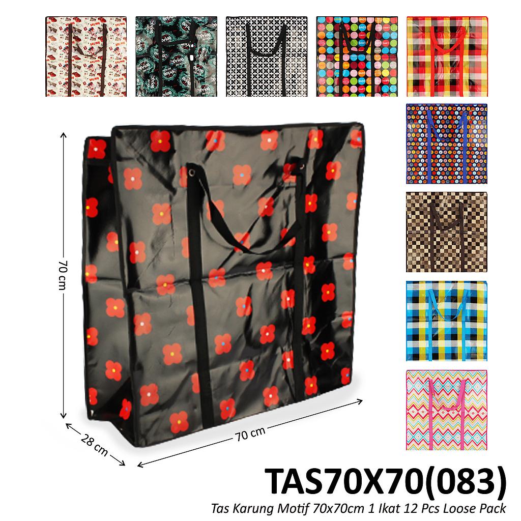 Tas Laundry Motif 70x70 cm 1 Ikat 12 Pcs Loose Pack @120