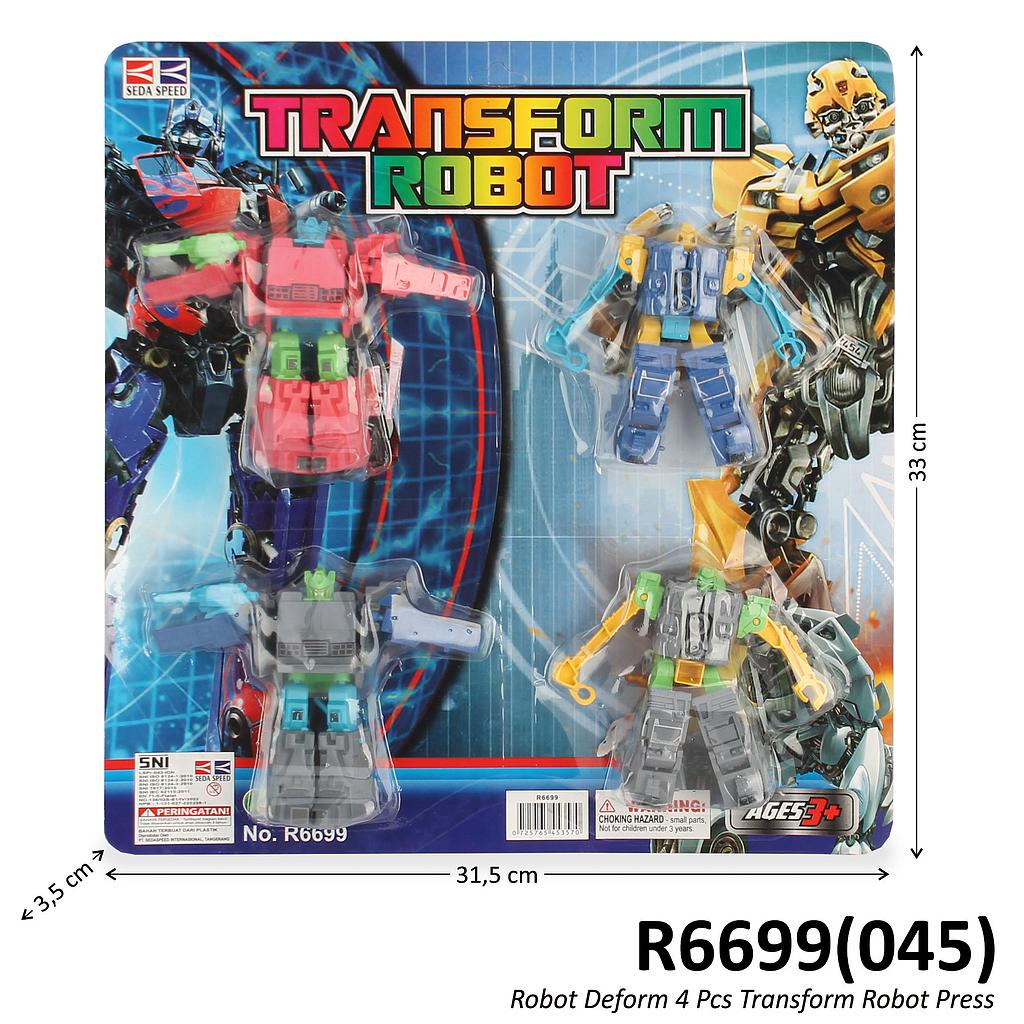 Robot Deform 4 Pcs Transform Robot Press @110