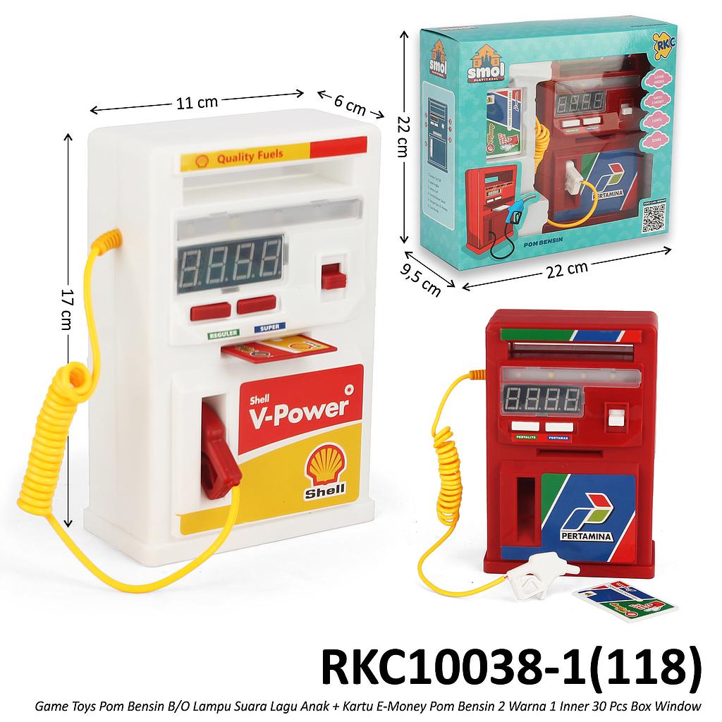 Pom Bensin + Kartu E-Money B/O Suara Lagu Anak Lampu 1 Inner 30 Pcs Box Window @60