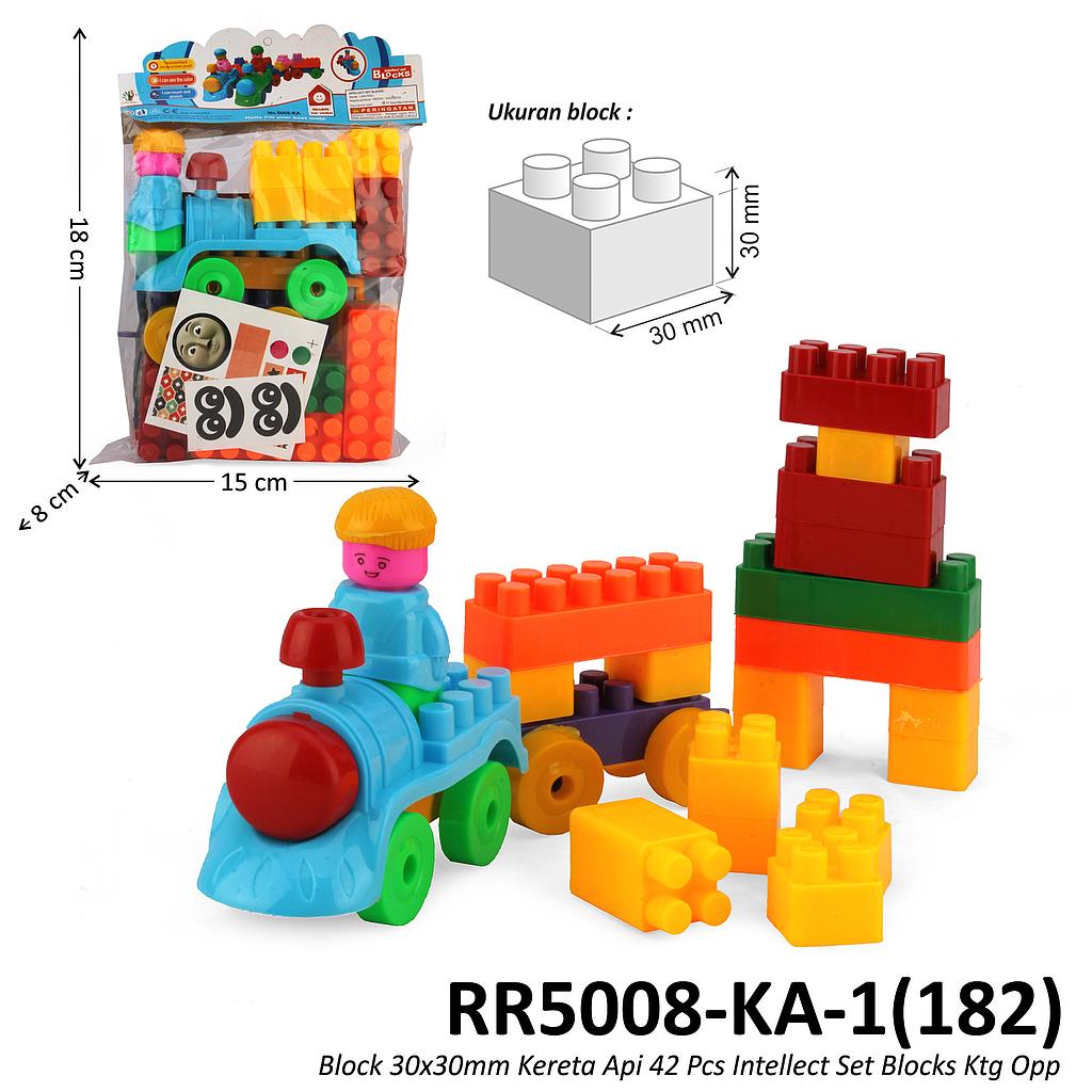 Block 30x30 mm Kereta Api 42 Pcs Intellect Set Blocks Ktg Opp @72