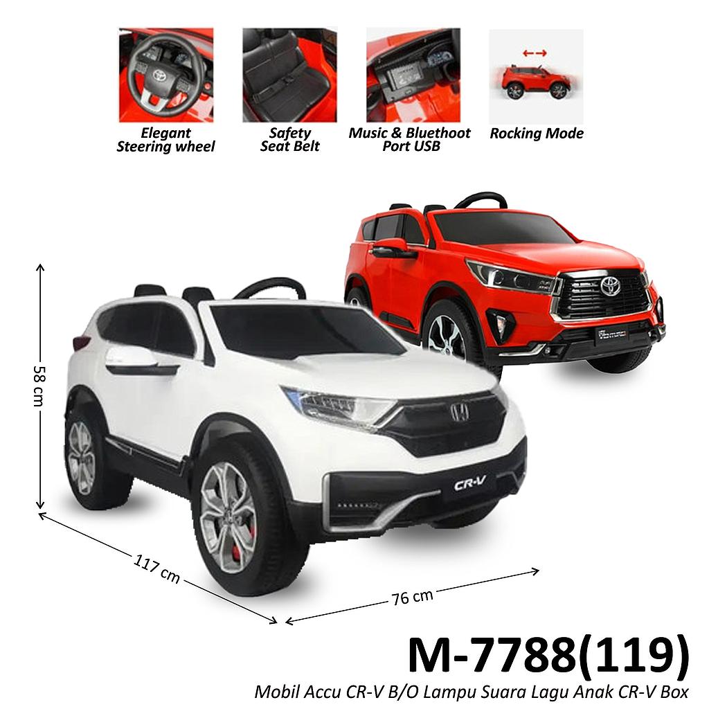 Mobil Aki Honda CR-V B/O Suara Lagu Lampu Anak CR-V Box @1