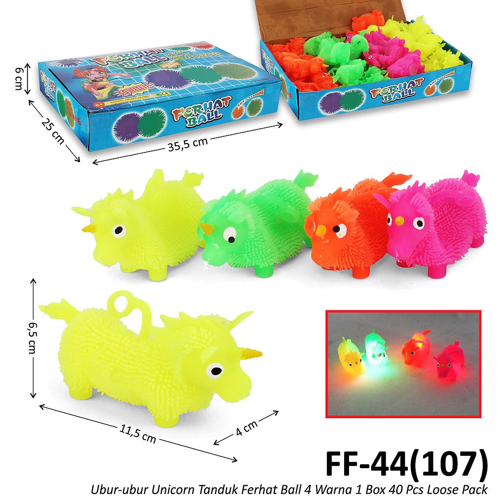 Ubur-Ubur Unicorn Ferhat Ball 4 Warna 1 Box 40 Pcs Loose Pack @720