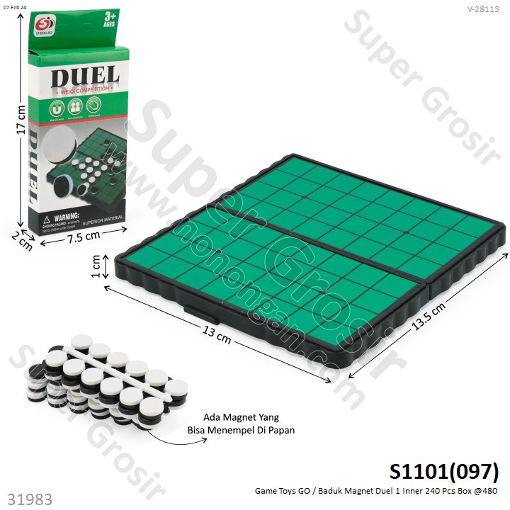 Othello Magnet 13 cm Duel 1 Inner 240 Pcs Box @480