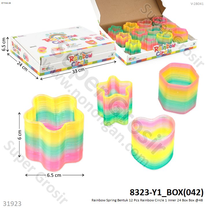 Rainbow Spring 12 Pcs 4 Model Rainbow Circle 1 Inner 24 Box Box @48