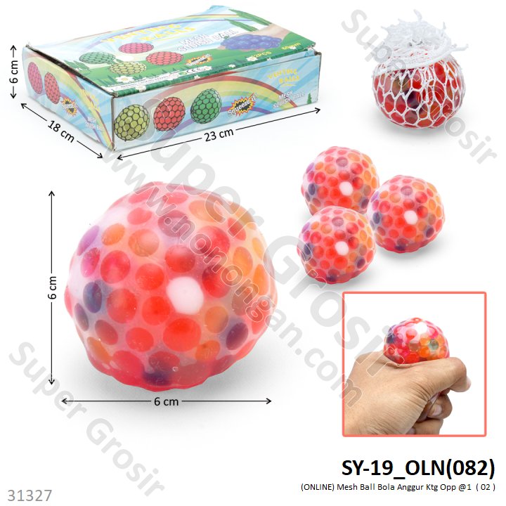 Squishy Mesh Ball 1 Box 12 Pcs Mesh Squishy Ball Jala @288