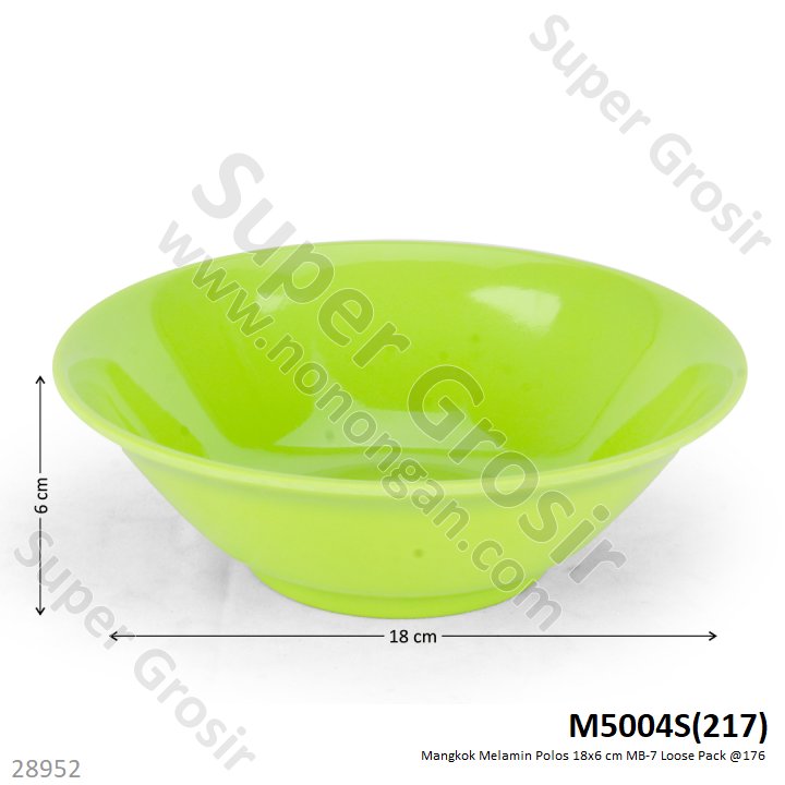 Mangkok Melamin Polos 18x6 cm MB-7 Loose Pack @176