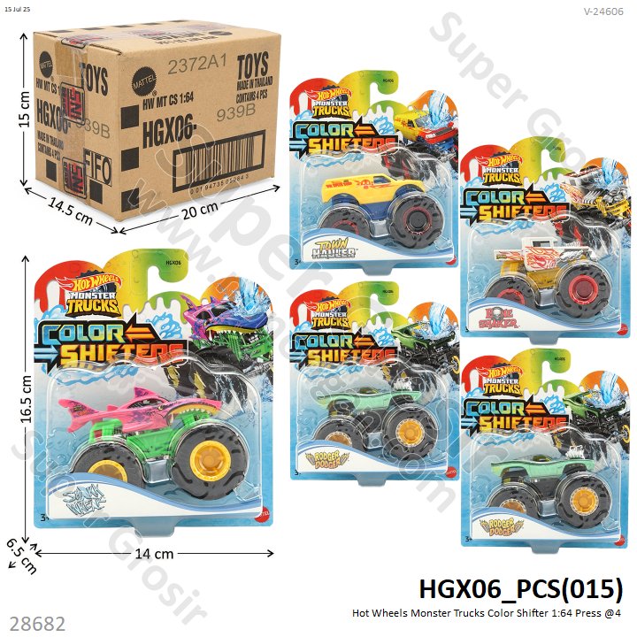 Hot Wheels Monster Trucks Color Shifter 1:64 Press @4