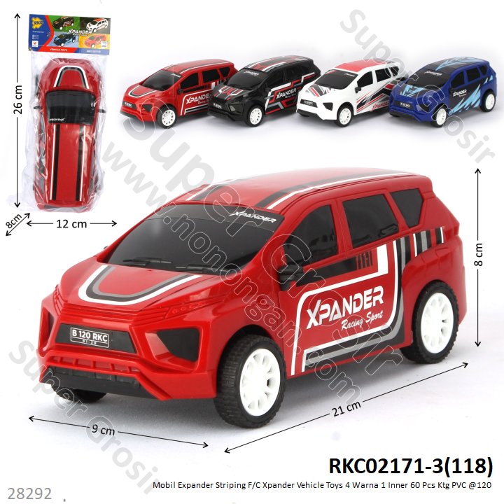 Mobil Mitsubhisi Xpander Striping F/C Vehicle Toys 1 Inner 60 Pcs Ktg PVC @120